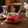 Car-Shaped Stainless Steel Coffee Mug – Handmade, Durable, Novelty Office Cup, Ideal Gift for Car Fans