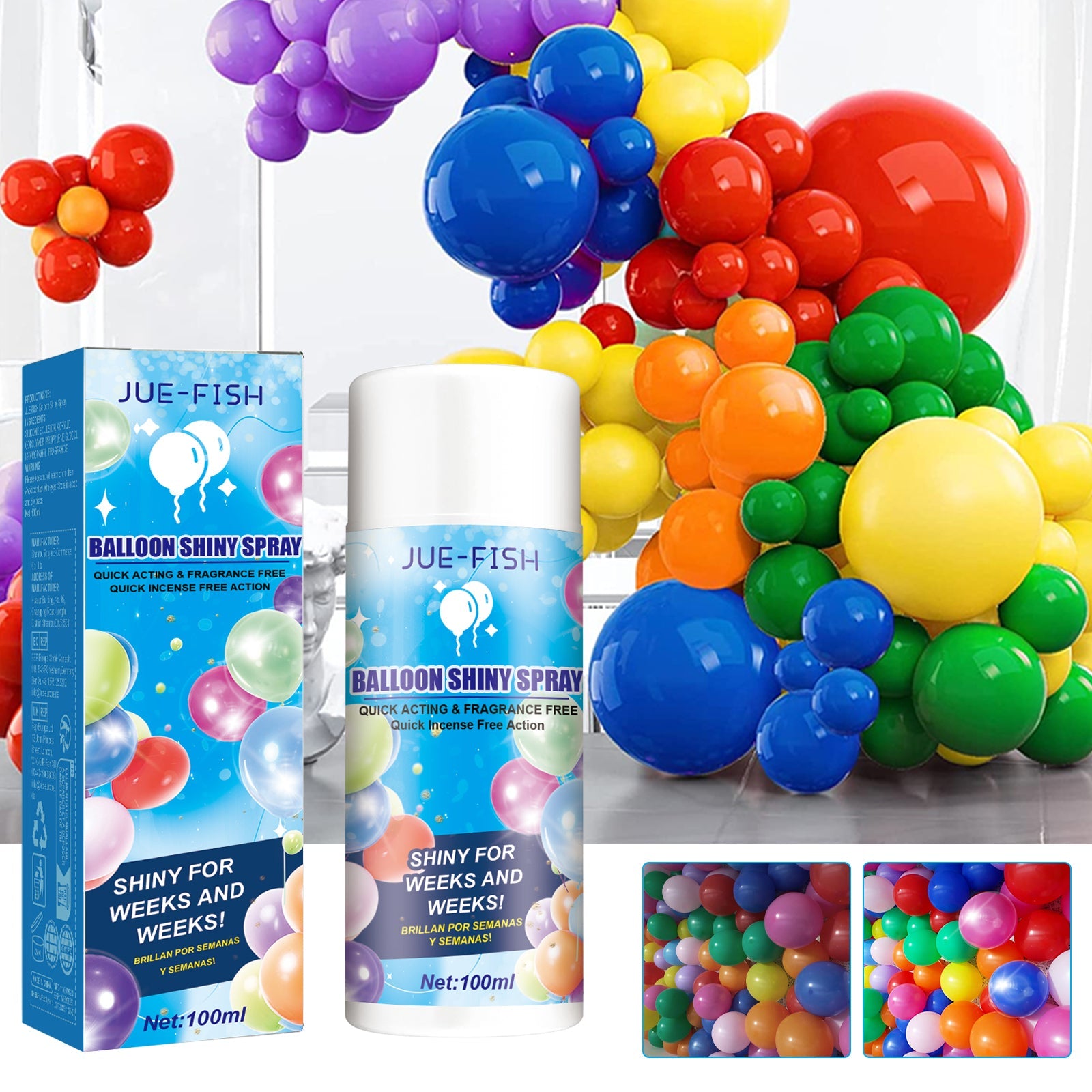Aerosol Balloon Spray, Balloon Surface Texture Gloss Lasting Non Oxidation Fading Spray