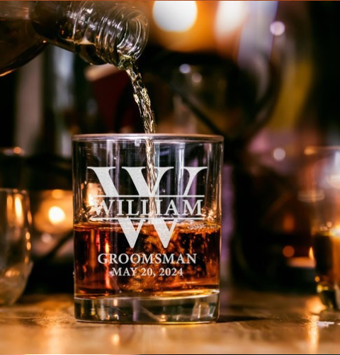 Whiskey glass foreign liquor glass strong liquor glass Father's Day gift glass