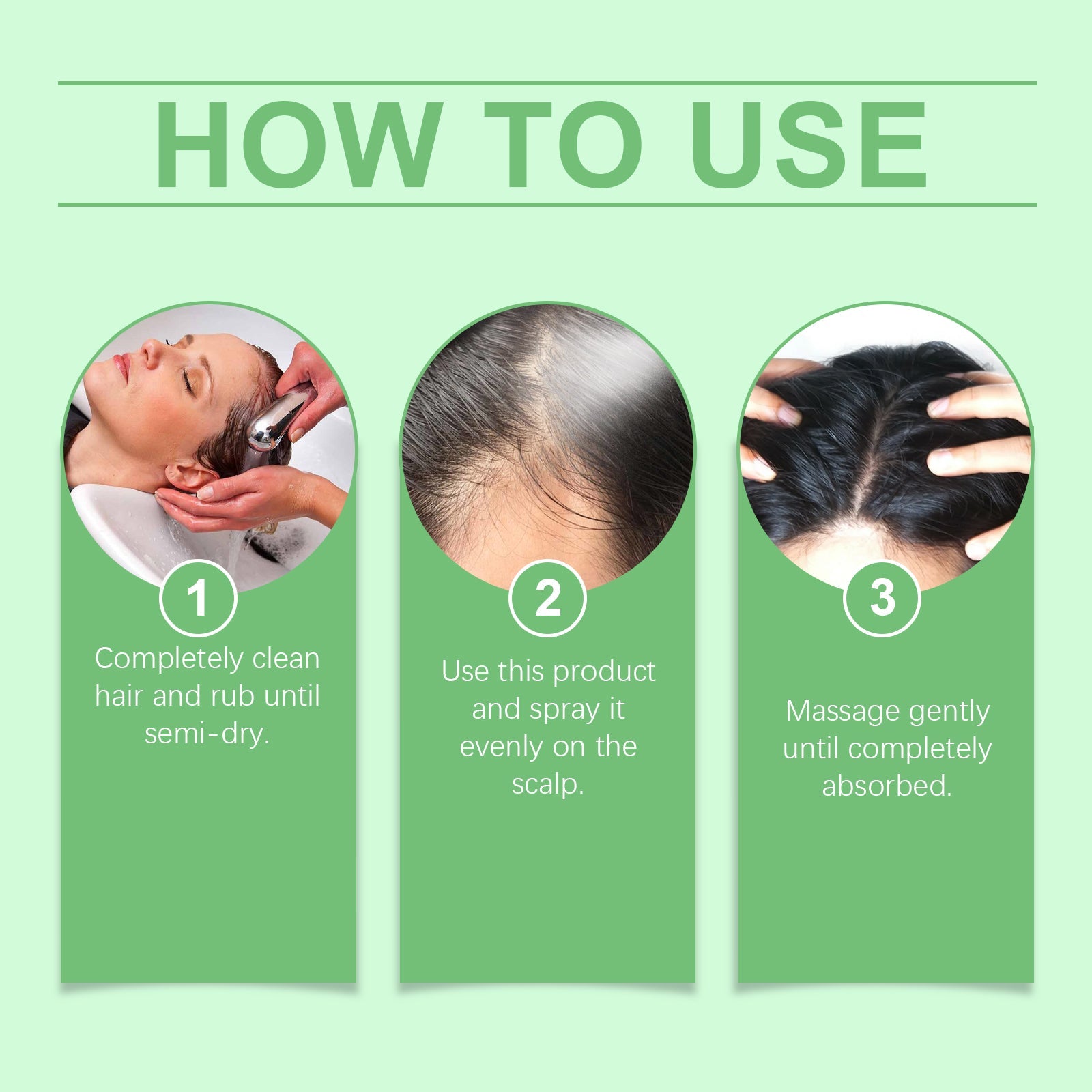 Herbal Rice Water Hair Treatment Spray Scalp Repair Nourishes Dry Hair And Fluffs And Softens Hair Spray