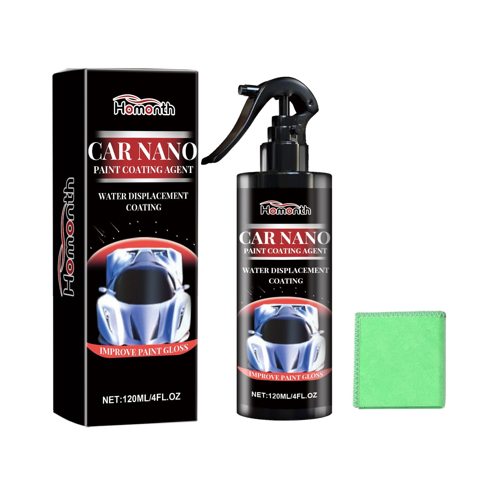 Car Nano Paint Coating Agent, Maintenance Paint Decontamination Brightening Automotive Coating Coating Spray For All Vehicles