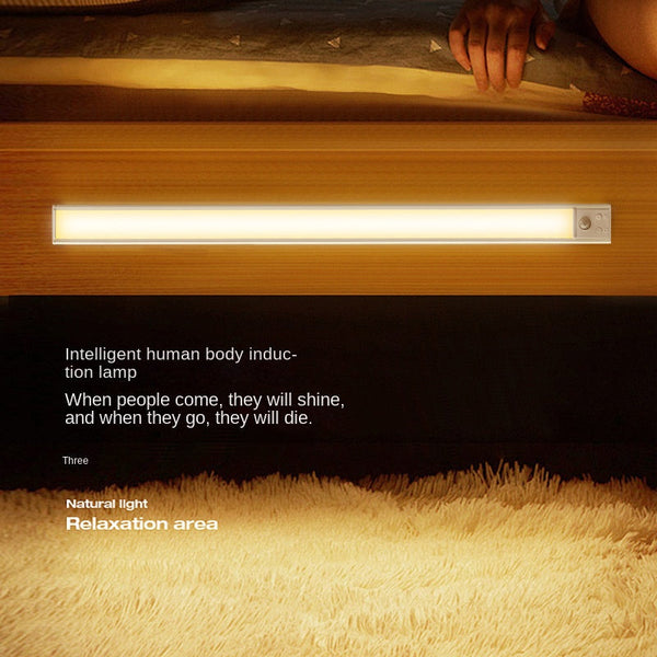 LED ultra-thin human body induction lamp magnetic self-adhesive wardrobe cabinet wine cabinet light strip