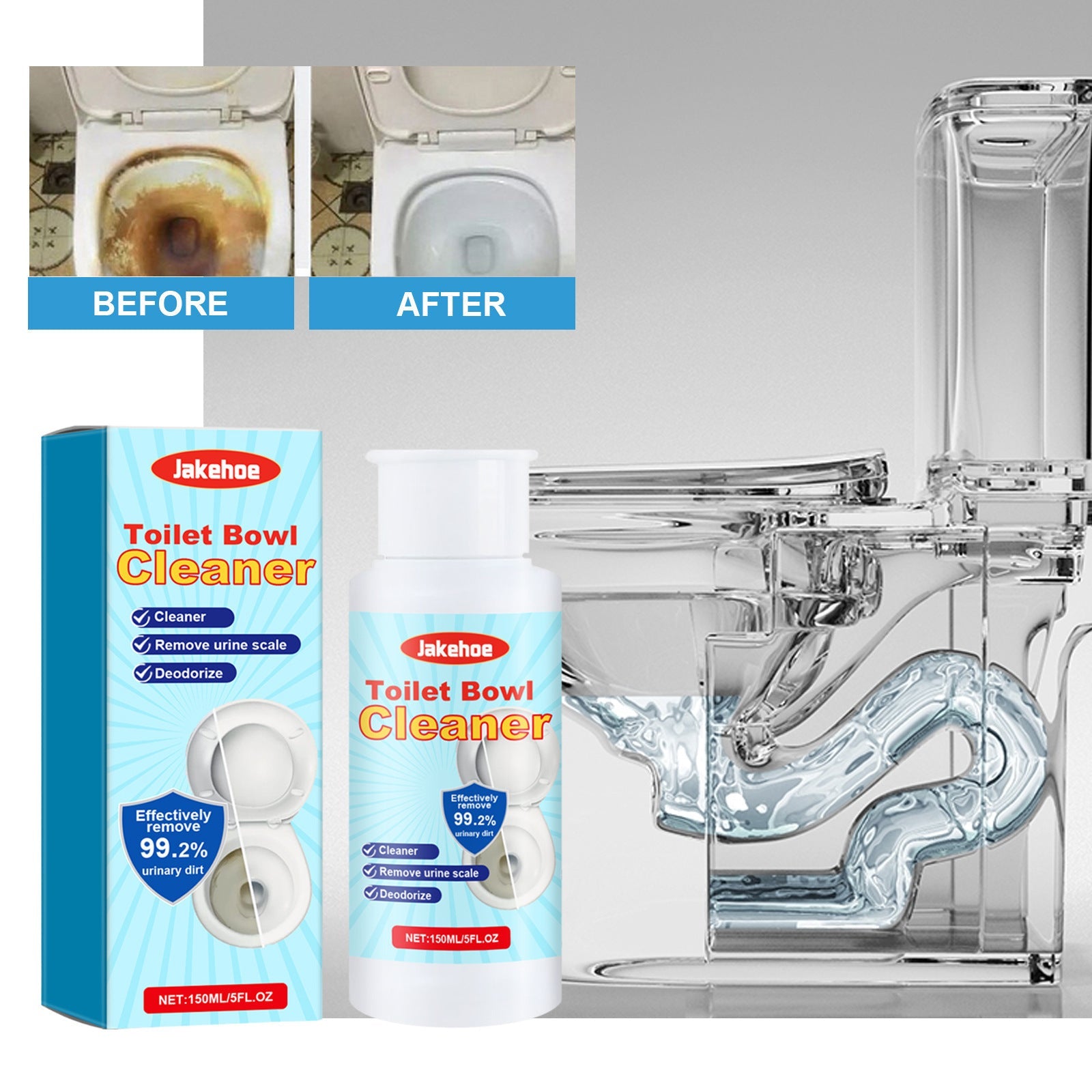Toilet Bowl Cleaner, Household Toilet Decontamination Deodorant Foam Cleaning Decontamination
