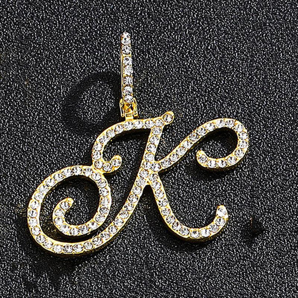 Hip hop accessories grass letter pendant melon seed buckle Cuban chain accessory