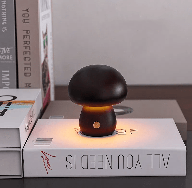 Mushroom lamp, LED charging night light, creative desk lamp, bedroom minimalist touch switch, ambient light, gift