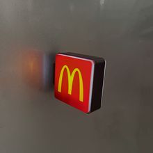 Creative Beer Series Magnetic Attraction Light Sign Fridge Magnet Perforated Board Entrance Door Luminescent Magnetic Decoration Magnetic Sticker