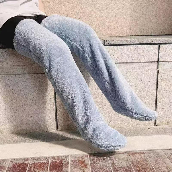 Long leg socks socks for girls autumn and winter warm socks teddy bear floor socks long tube socks warm high tube socks ﻿