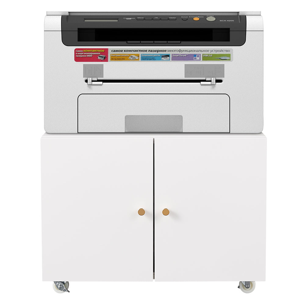 Office furniture Copier Cabinet white mobile pedestal file Printer Stand