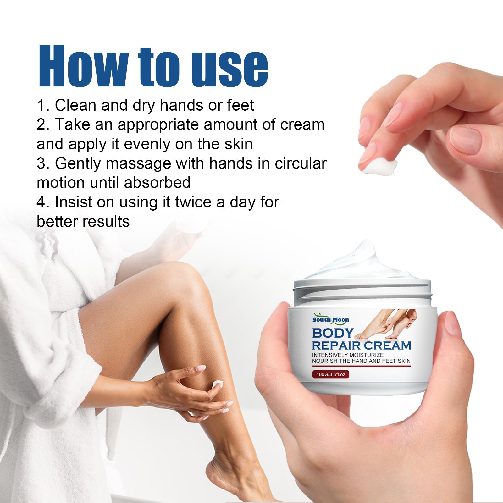 Body Repair Cream, Relieve Peeling Improve Chapped Dry Skin And Remove Dead Skin Moisturize Cream