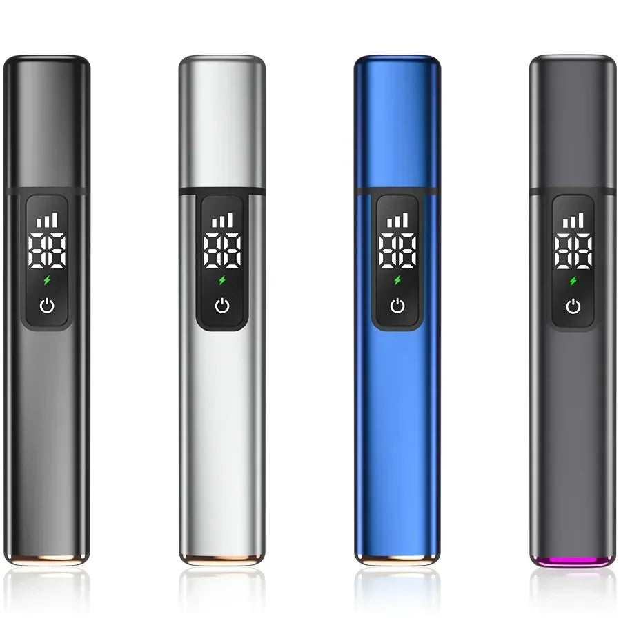 Portable LED Display Nose Hair Remover Electric Nose Hair Trimmer USB Charging Safety Face Hair Cleaning Care Kit