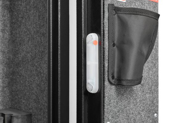 5 gun safes with 3 pistol pockets, quick access biometric adjustable heavy-duty gun rack mounted gun safes