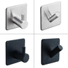 SUS304 Black Robe Hook Wall Hook Towel Hook for Bathroom Stainless Steel Coat Hook Rustproof Hook Hanger for Kitchen Hardware
