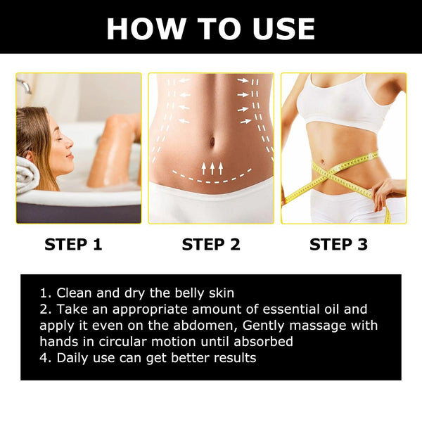 Firming And Slimming Essential Oil, Shows The Curves Of The Body, Firming Shaping And Slimming Body Essential Oil