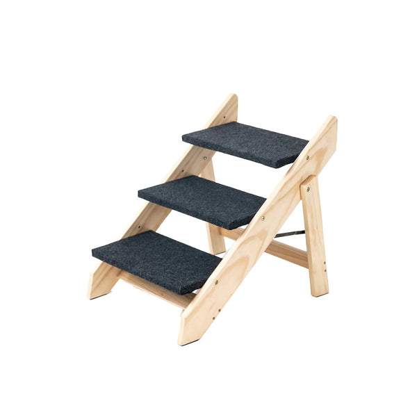 3-Tier Wood Pet Steps and Ramp