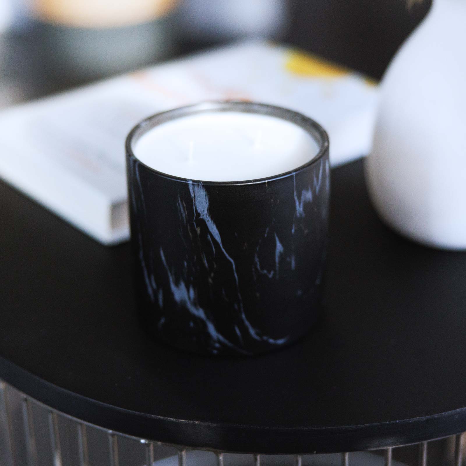 Unscented Black Marquina Candle 17oz