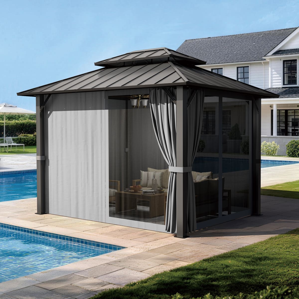 Aera Permanent 10'x12' Hardtop Gazebo