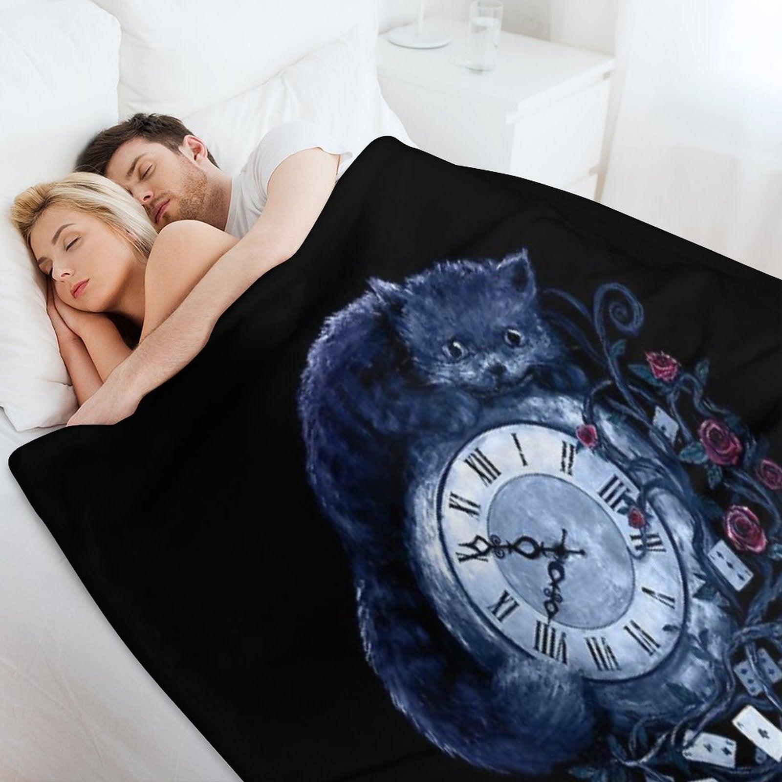 Time in Wonderland Throw Blanket