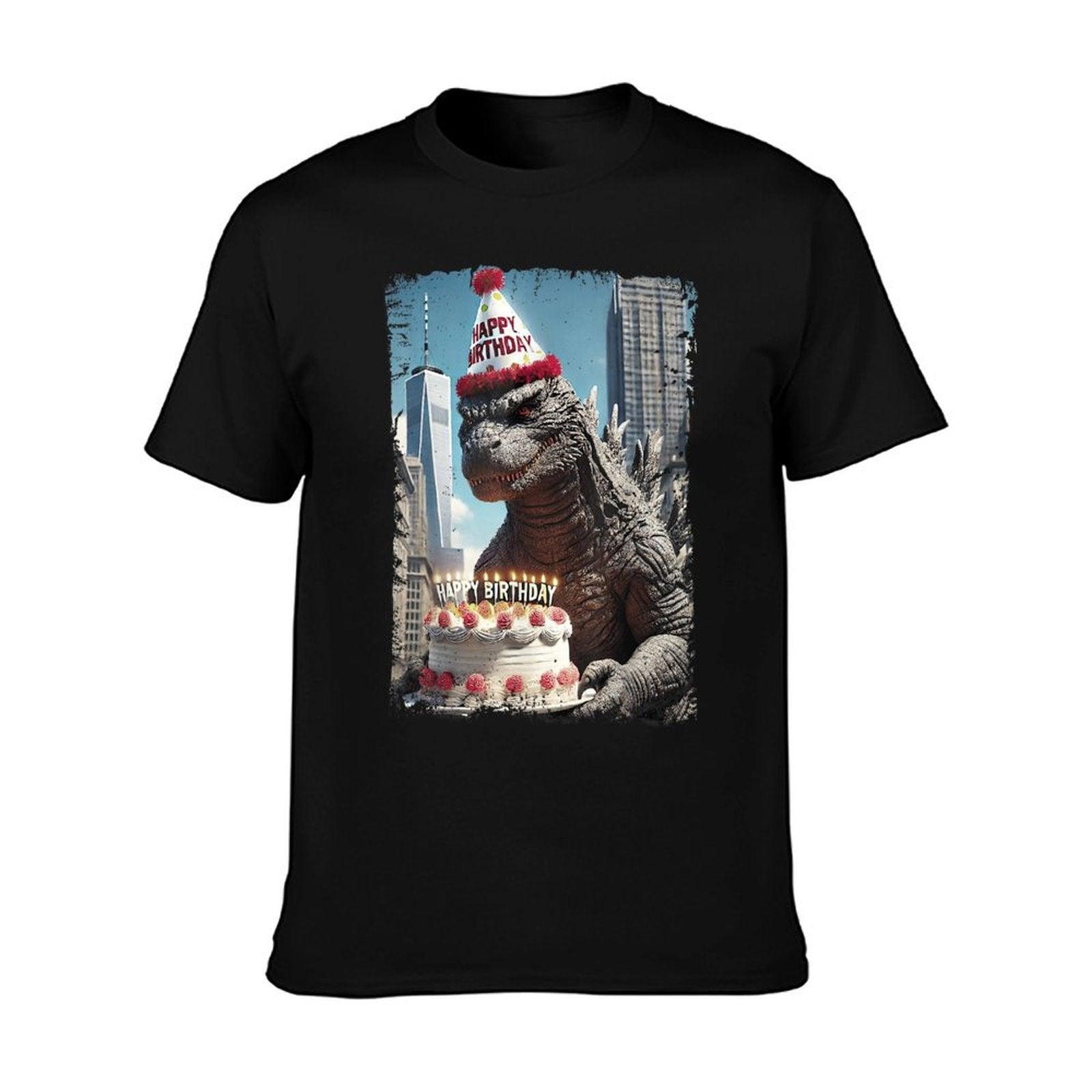 Kaiju Birthday Shirt Japanese Movie Bday Party Monster T-Shirt
