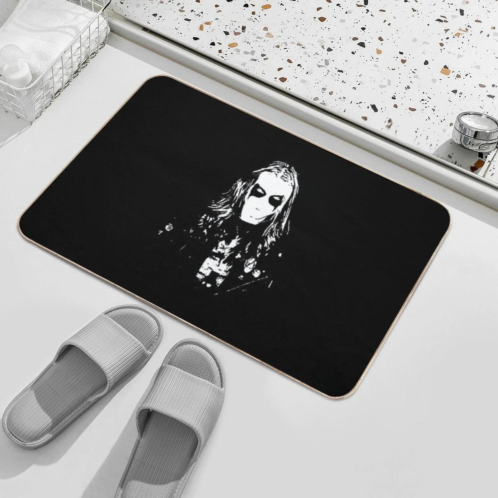 Black Metal Cult Bath Mat