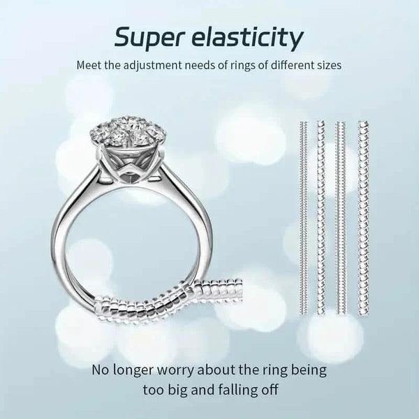 4-Piece Set: Invisible Silicone Ring Size Adjusters – Unisex, Flexible, Minimalist