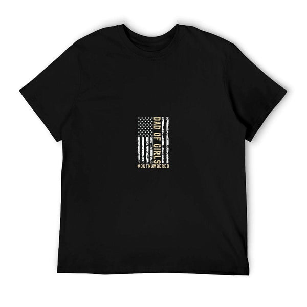 Girl Father's Day Daddy & Dad Of Girls Outnumbered T-Shirt