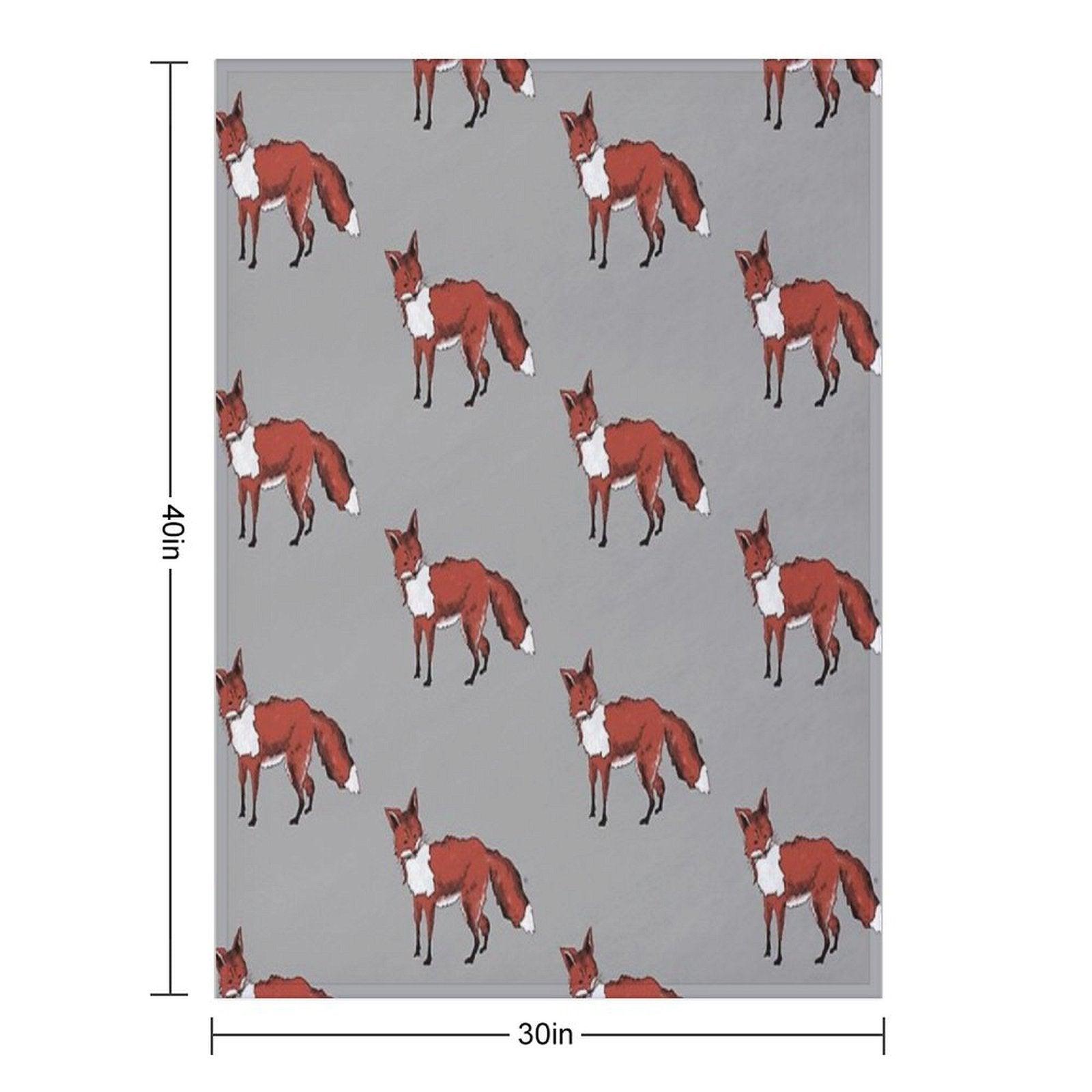 Mr Fox Throw Blanket