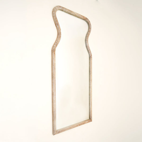 Decorative Full-Length Wall Mirror with Mango Wood Frame, 32X70