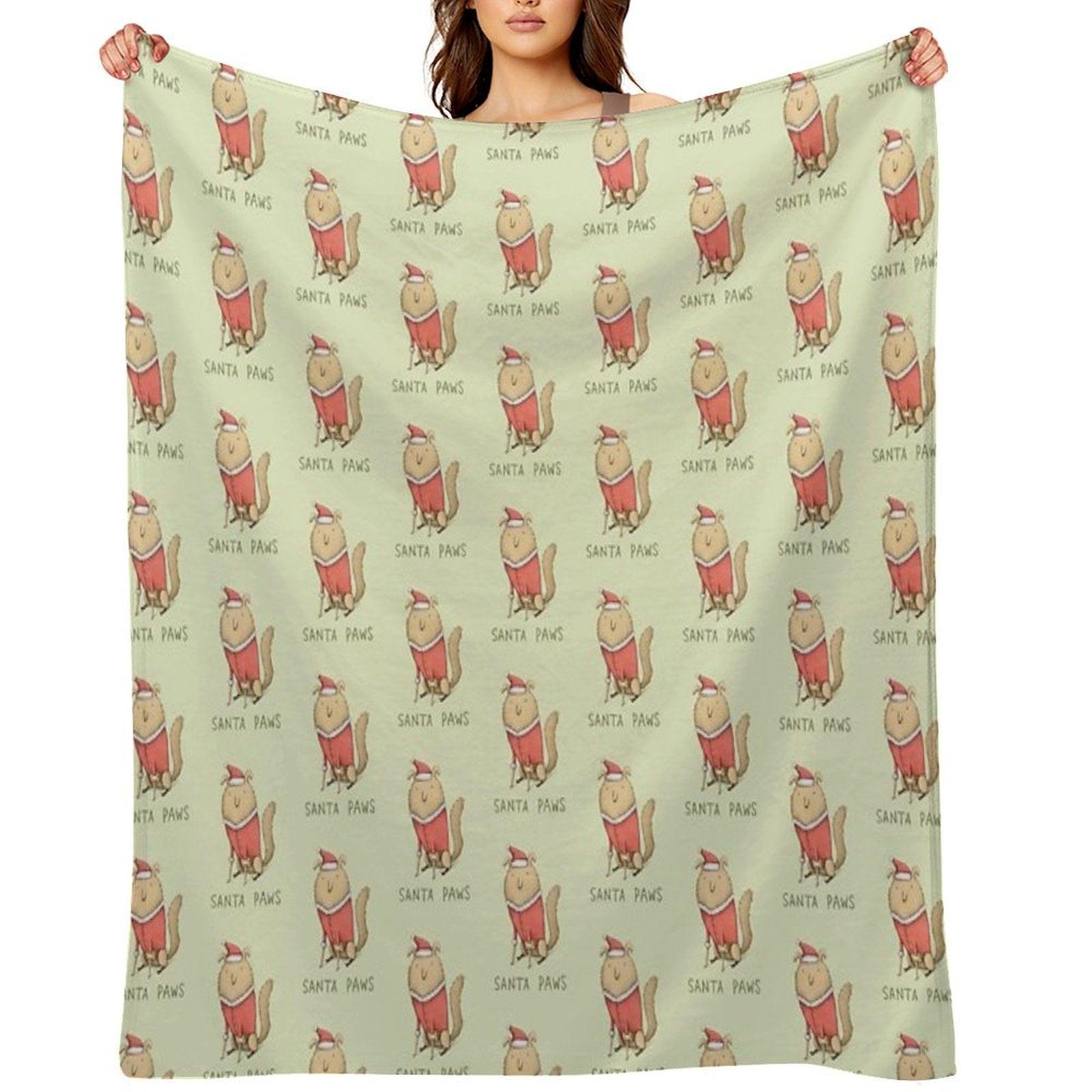 Santa Paws Throw Blanket