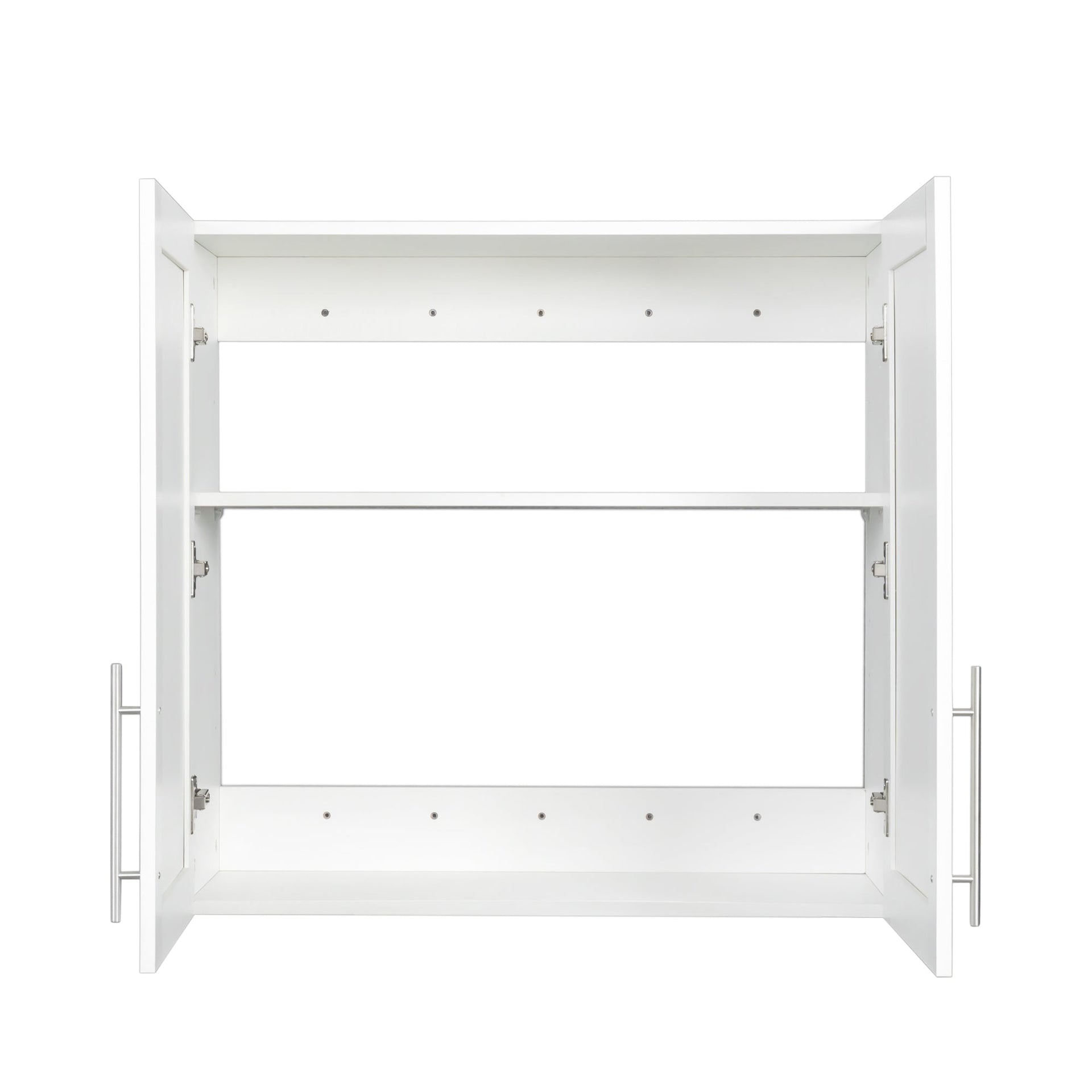 Stackable Wall Mounted Storage Cabinet, 11.81 'D x 31.50'W x 29.92 'H, White