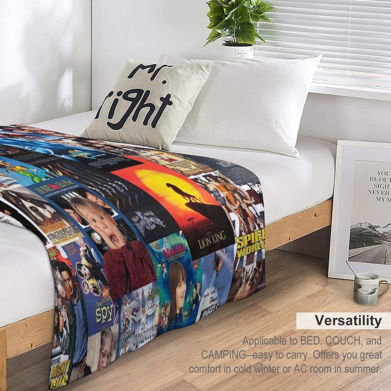 90s Childhood Movie Posters Anti-pilling Throw Blanket
