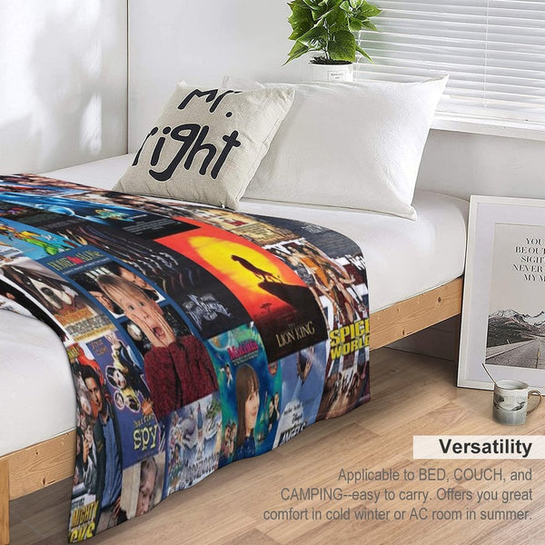 90s Childhood Movie Posters Anti-pilling Throw Blanket