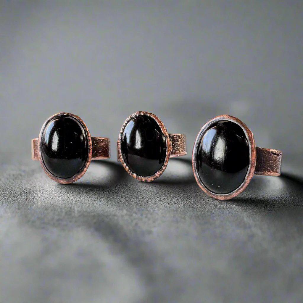 Black Onyx Ring - Grounded Strength for Bold Souls | By Blackbird & Sage