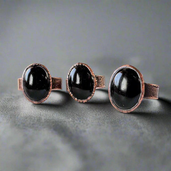Black Onyx Ring - Grounded Strength for Bold Souls | By Blackbird & Sage