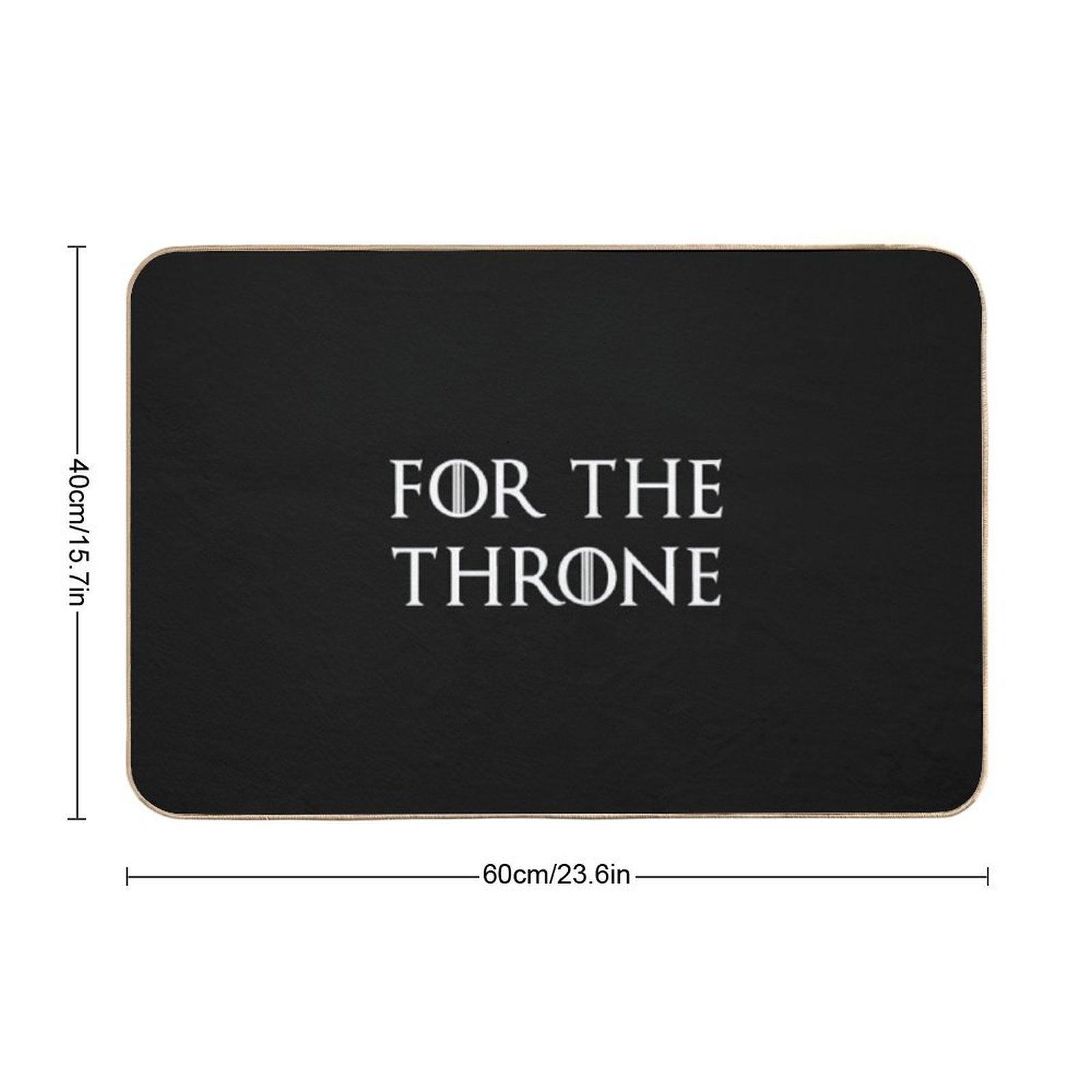 For The Throne White Bath Mat