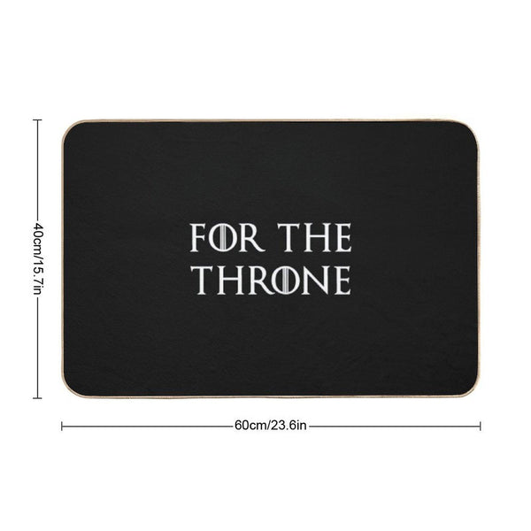 For The Throne White Bath Mat