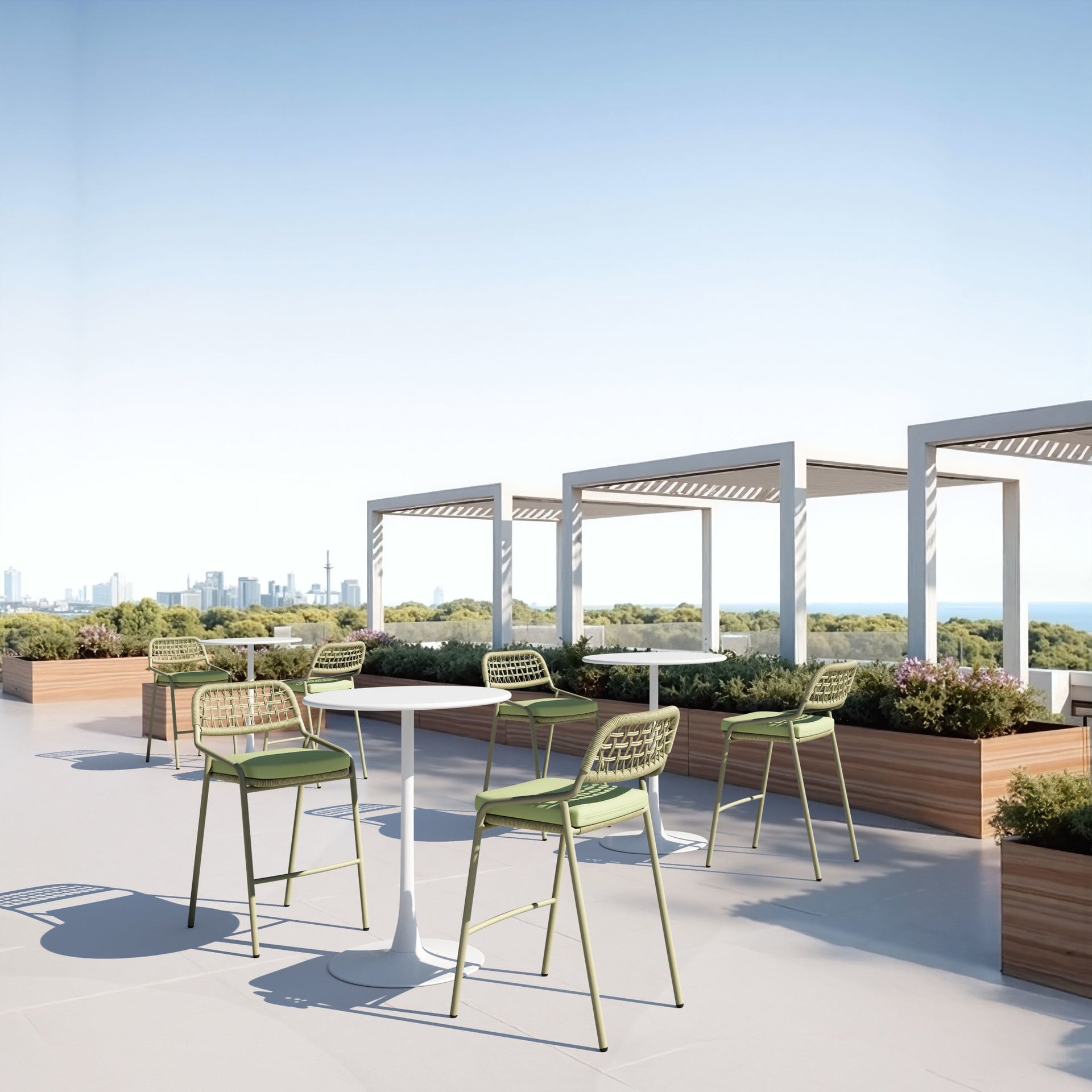 Zuo Modern Rio Barstool (Set of 2) Green