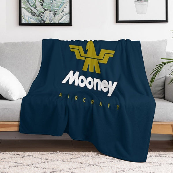 Mooney Aircraft Plush Throw Blanket
