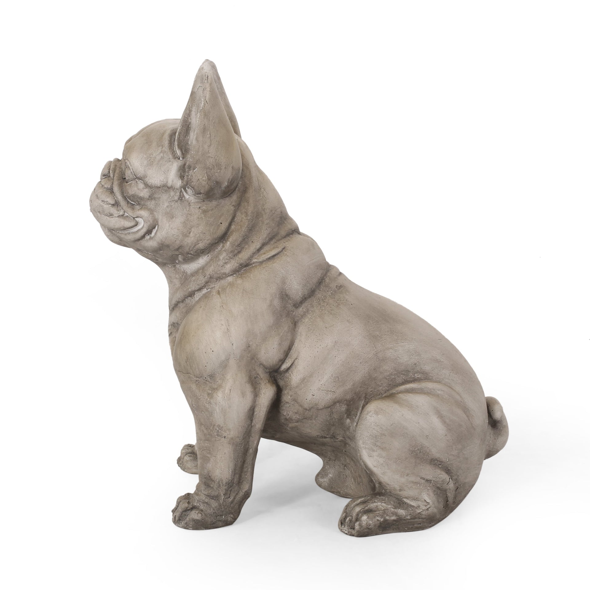 Dog Garden Sculpture, Outdoor French Bulldog Garden Statue