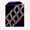 Decorative Table Runner – Embroidered Velvet Runner with Satin Backing for Dining Table Decor