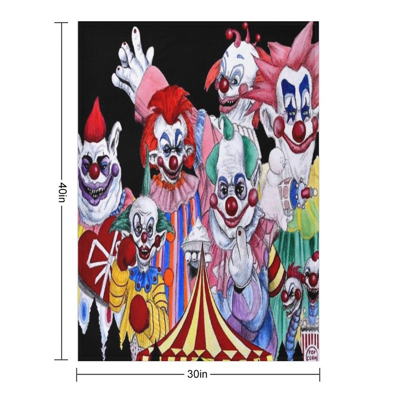 Killer Klowns From Outer Space! Throw Blanket