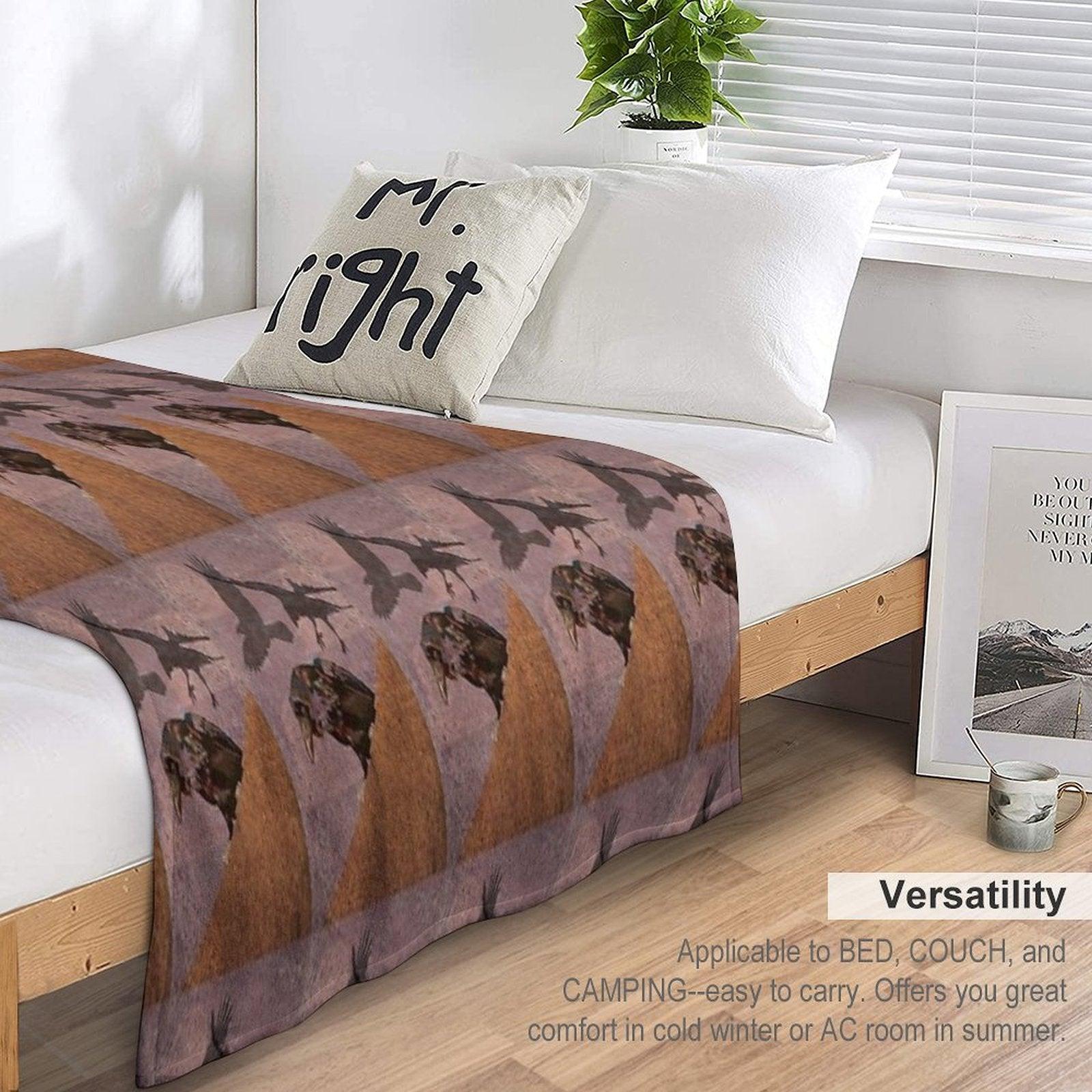 Grimey Crows Throw Blanket