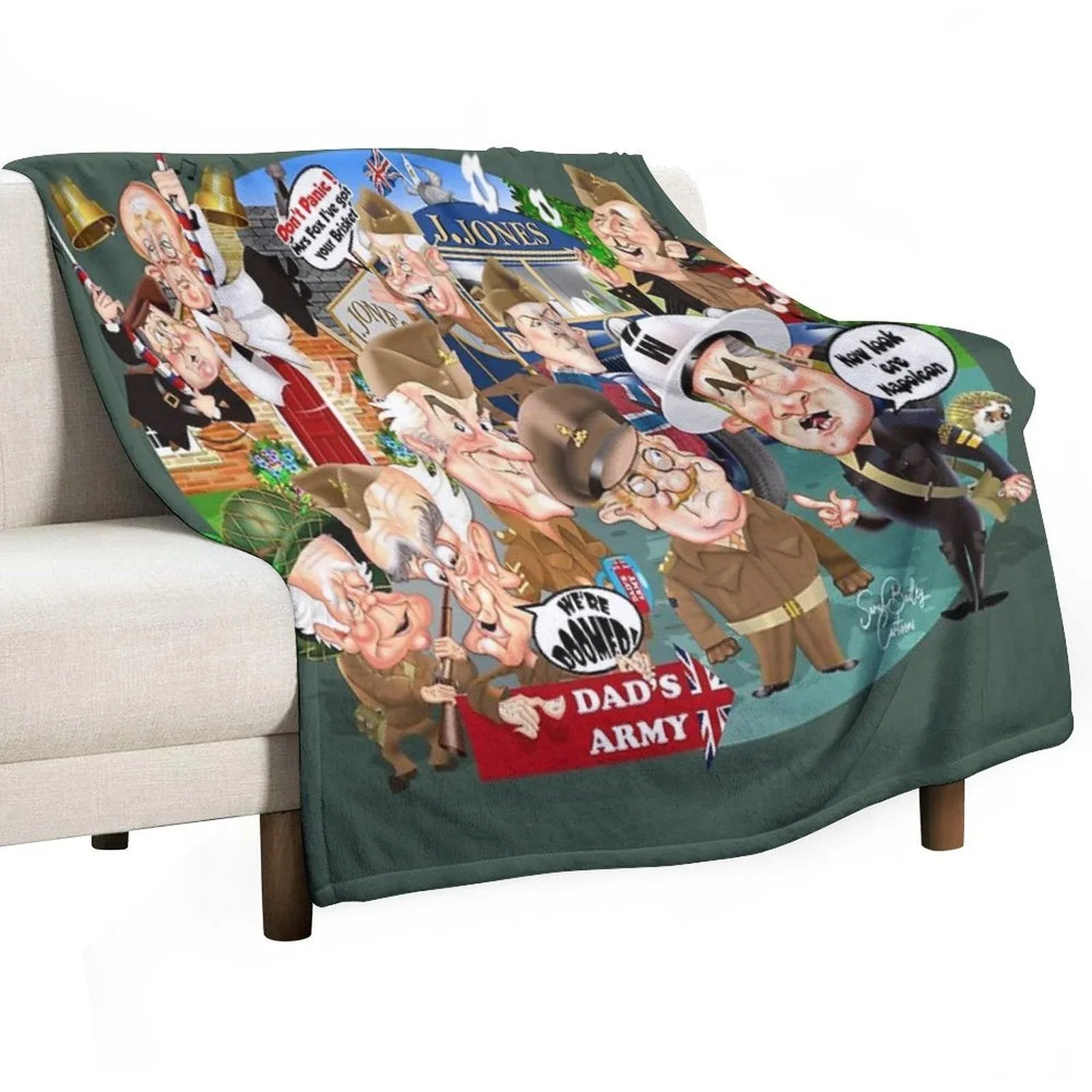 Dads Army Collective Throw Blanket