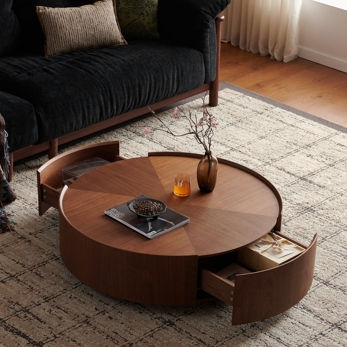 Aspen Ring Walnut Coffee Table