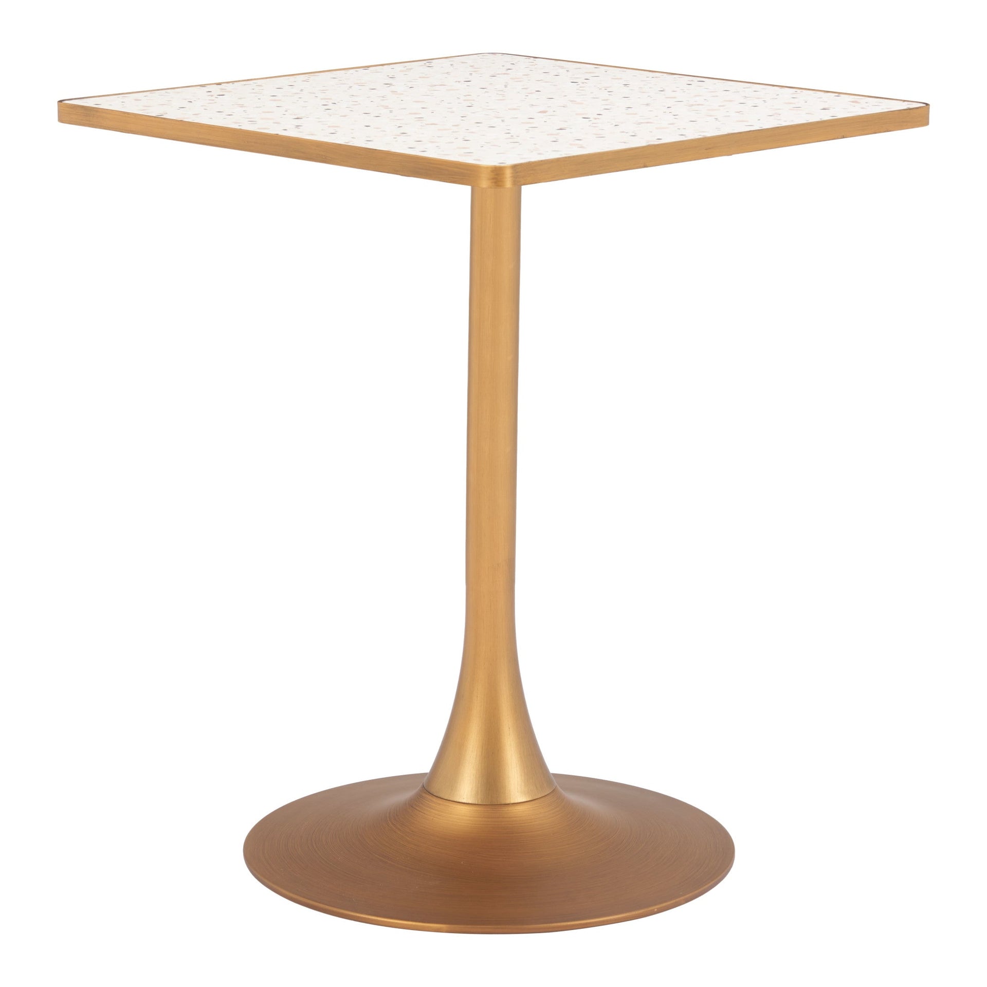 Spot Bistro Table Beige & Gold