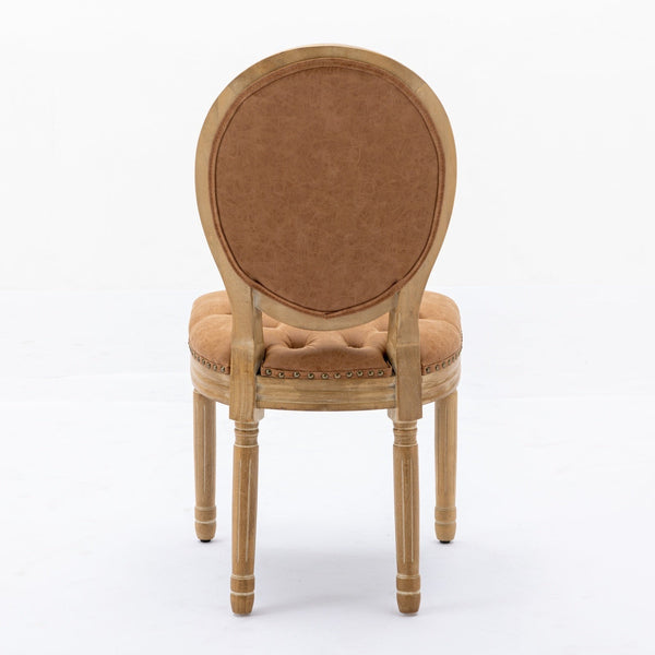 Set of 2 French Style Solid Wood Antique Dining Chairs BLAKHOM