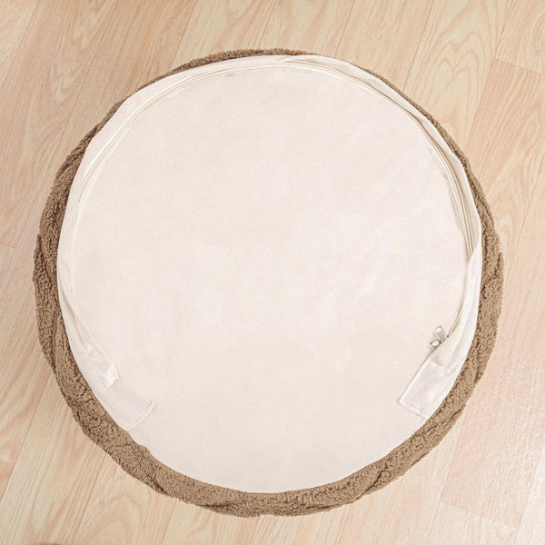 20x14 Inches Light Coffee Ultra Soft Foot Rest Ottoman