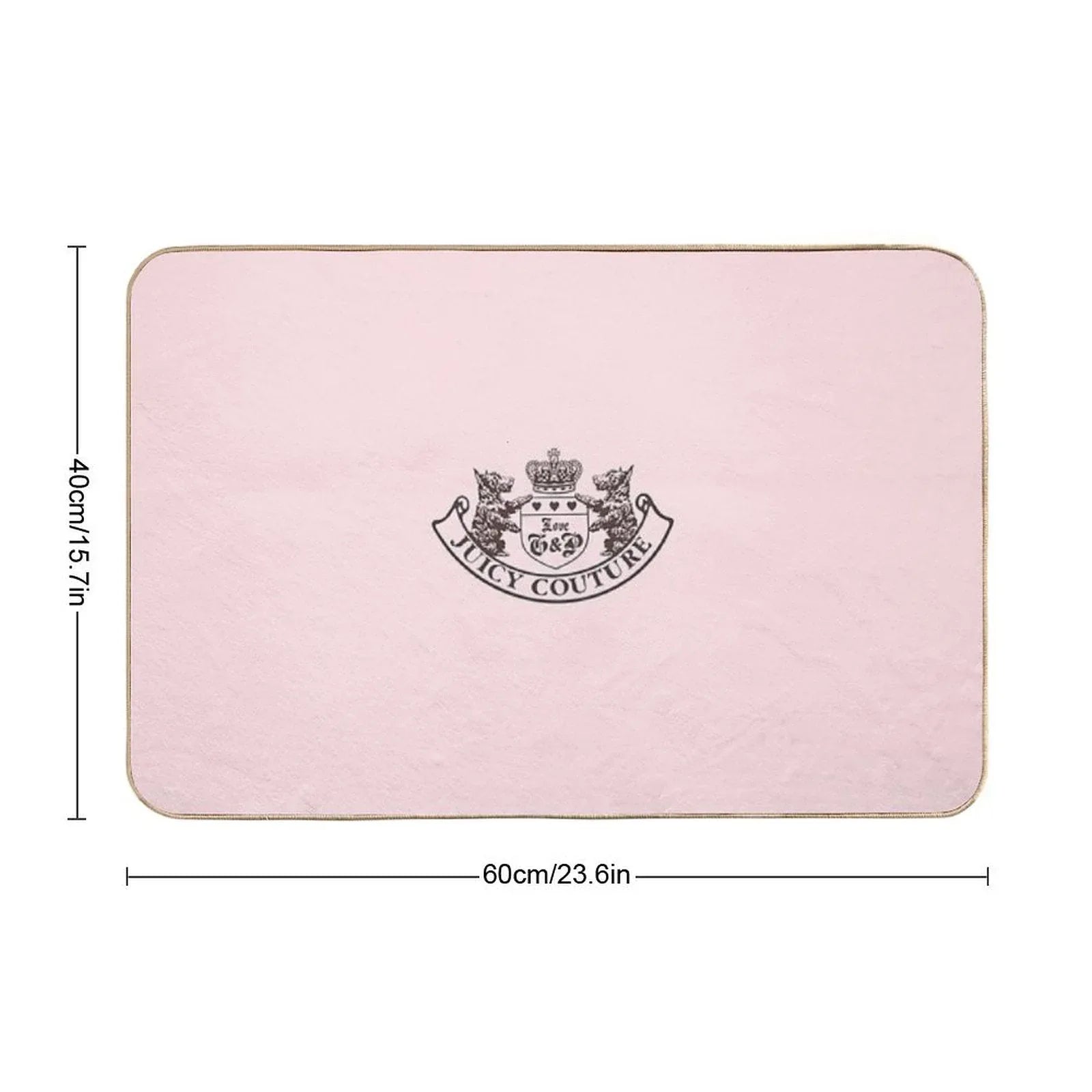 Y2k Juicy Couture Crest Bath Mat