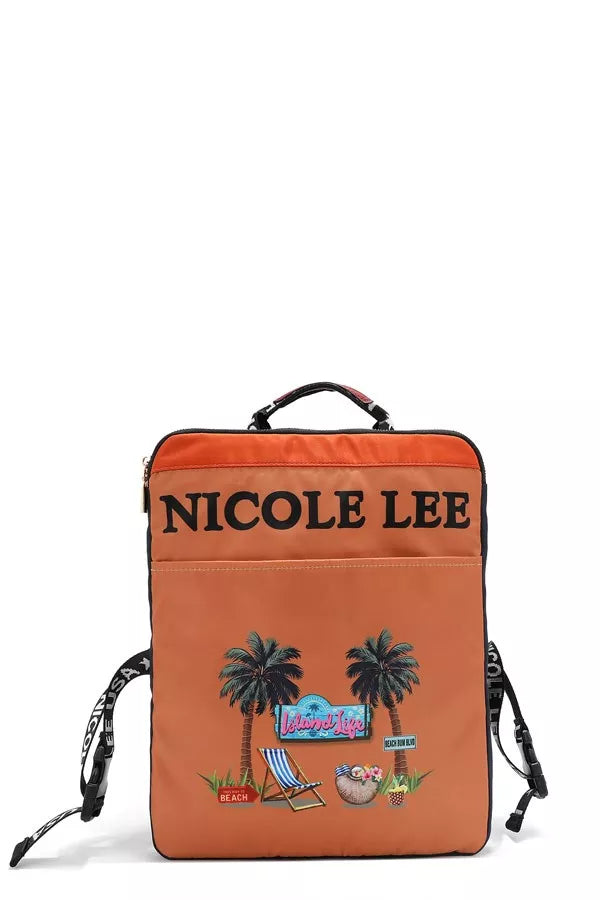 Nicole Lee USA Multi-Pocket Travel Backpack Berry Charmz