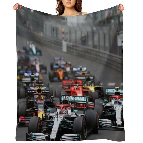 F1 Race Start Throw Blanket