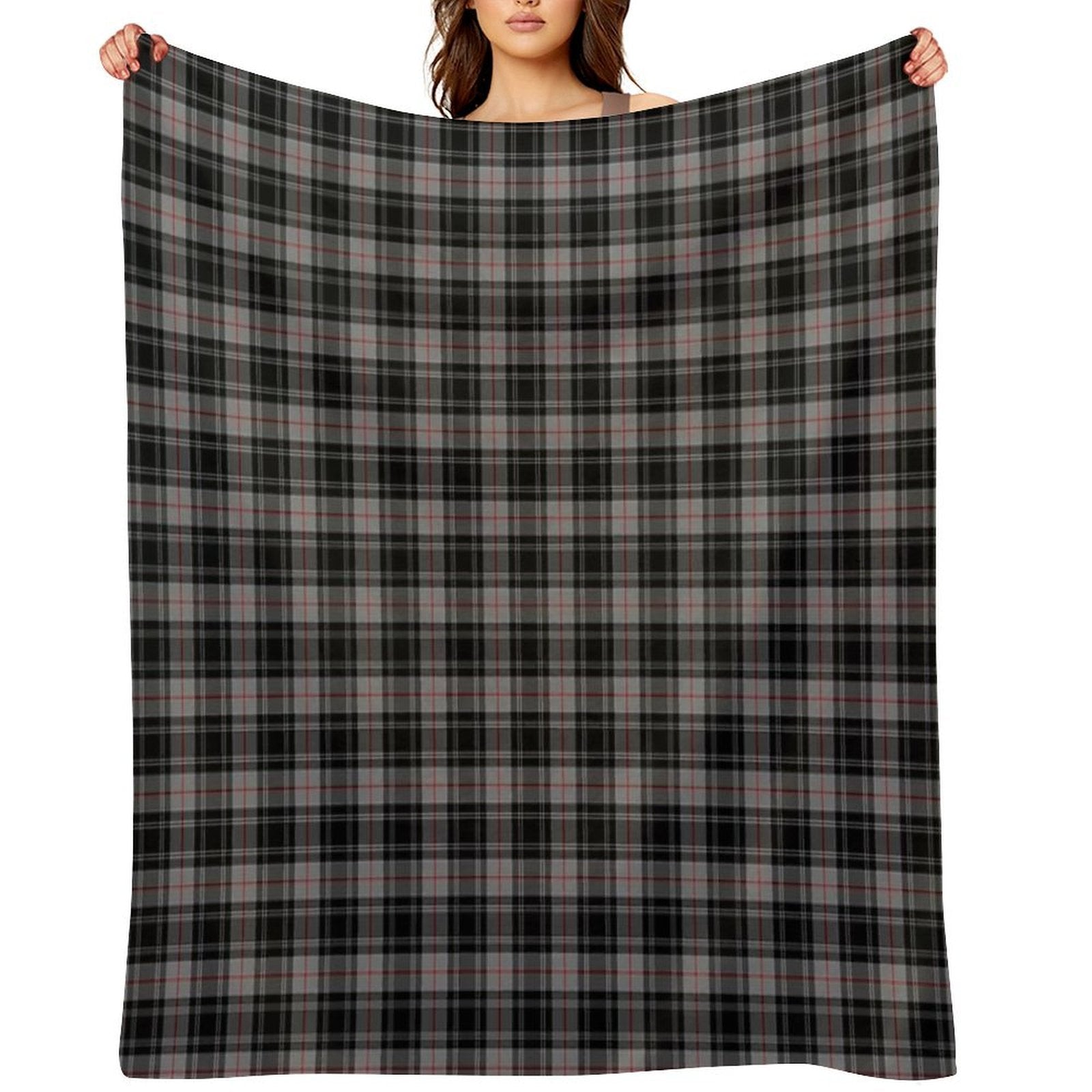 Clan Moffat Tartan Plush Throw Blanket
